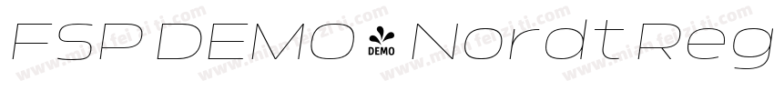 FSP DEMO - Nordt Reg字体转换